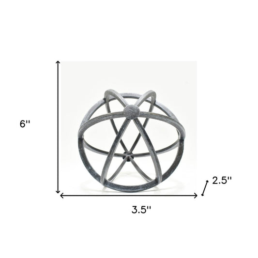 6" Pewter Metal Tabletop Sculpture