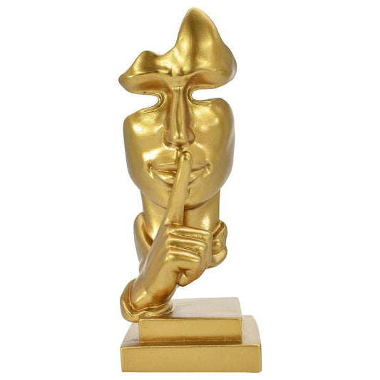 8" Gold Resin Tabletop Sculpture