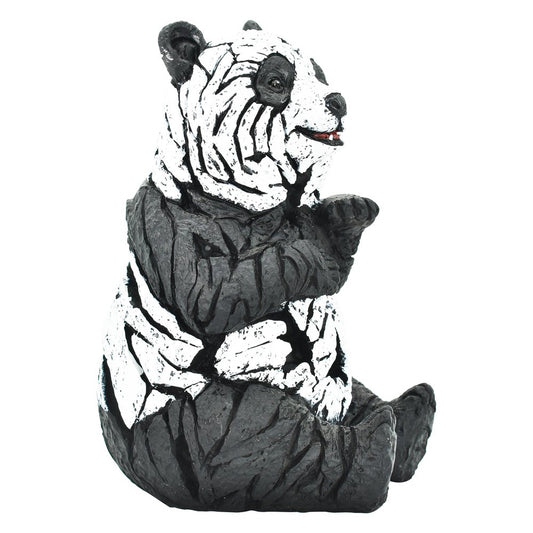 6" Black And White Resin Panda Tabletop Sculpture