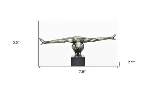 4" Pewter Resin Man Tabletop Sculpture