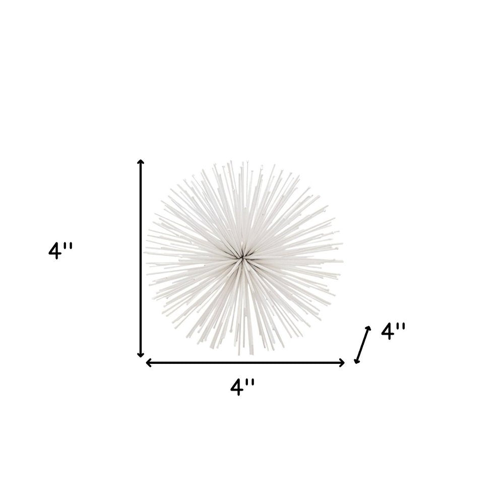 10" Antique Gold Finish Large Urchin Sphere