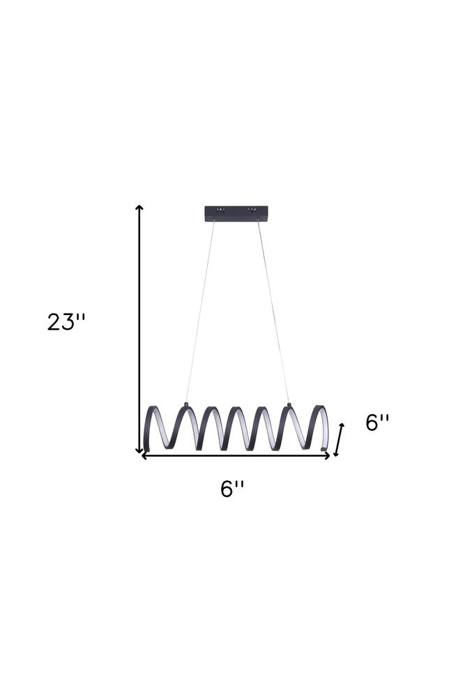 Black Metal LED Chandelier