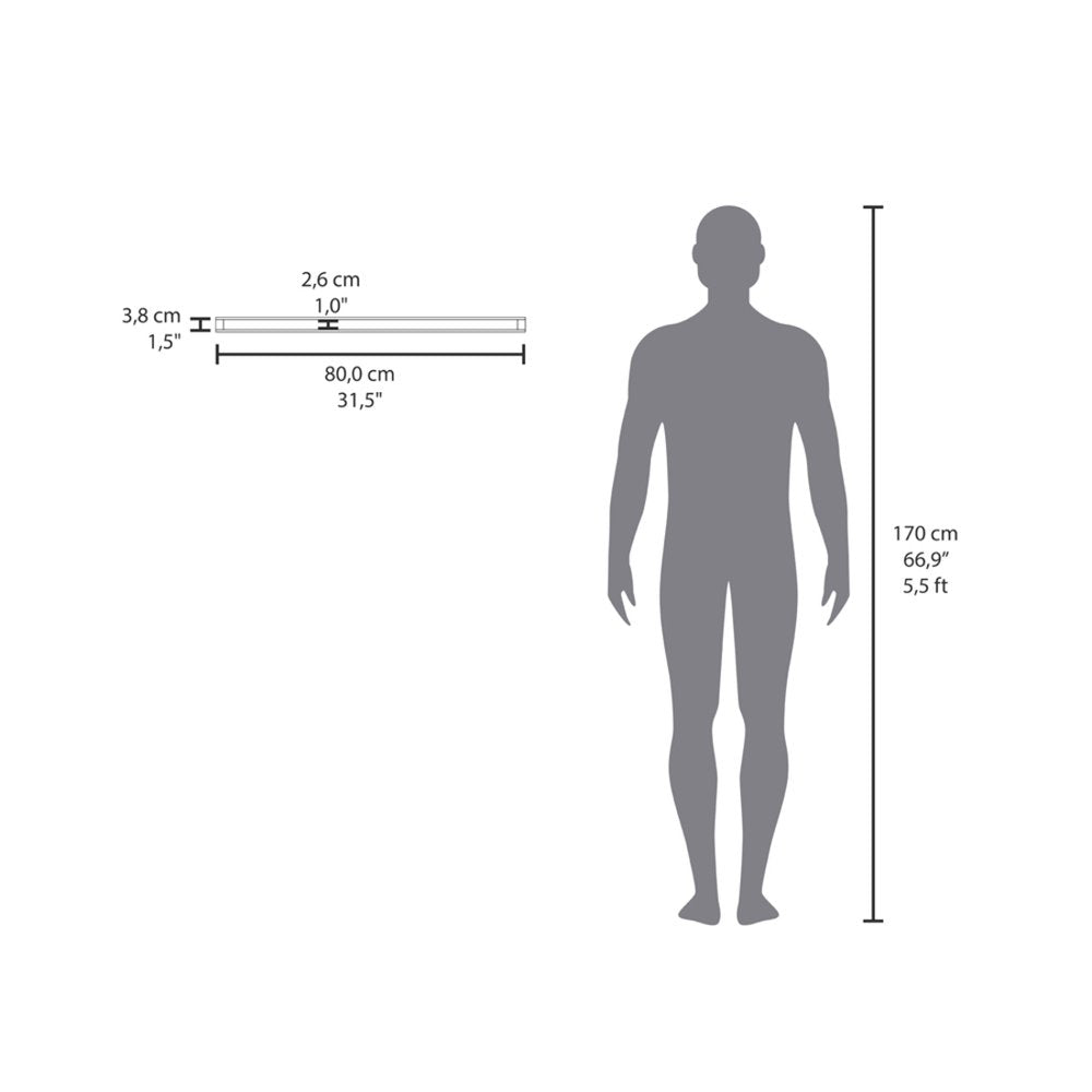 32" Set Of Two Dark Gray Wood Wall Mounted Floating Shelves