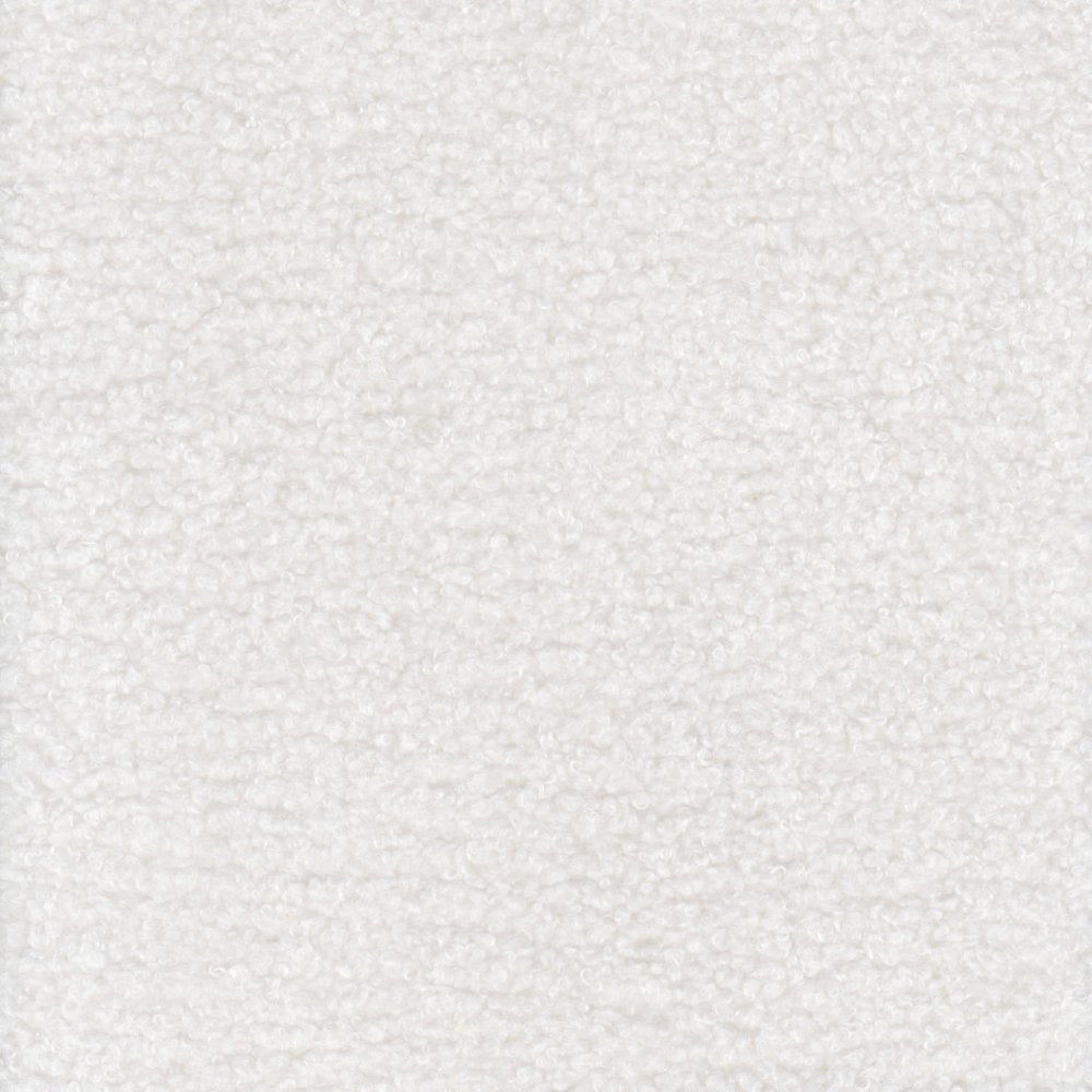 30" White And Black Sherpa And Upholstered Side Chair