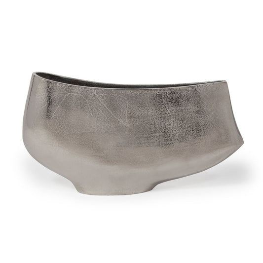 10" Nickel Aluminum Table Vase