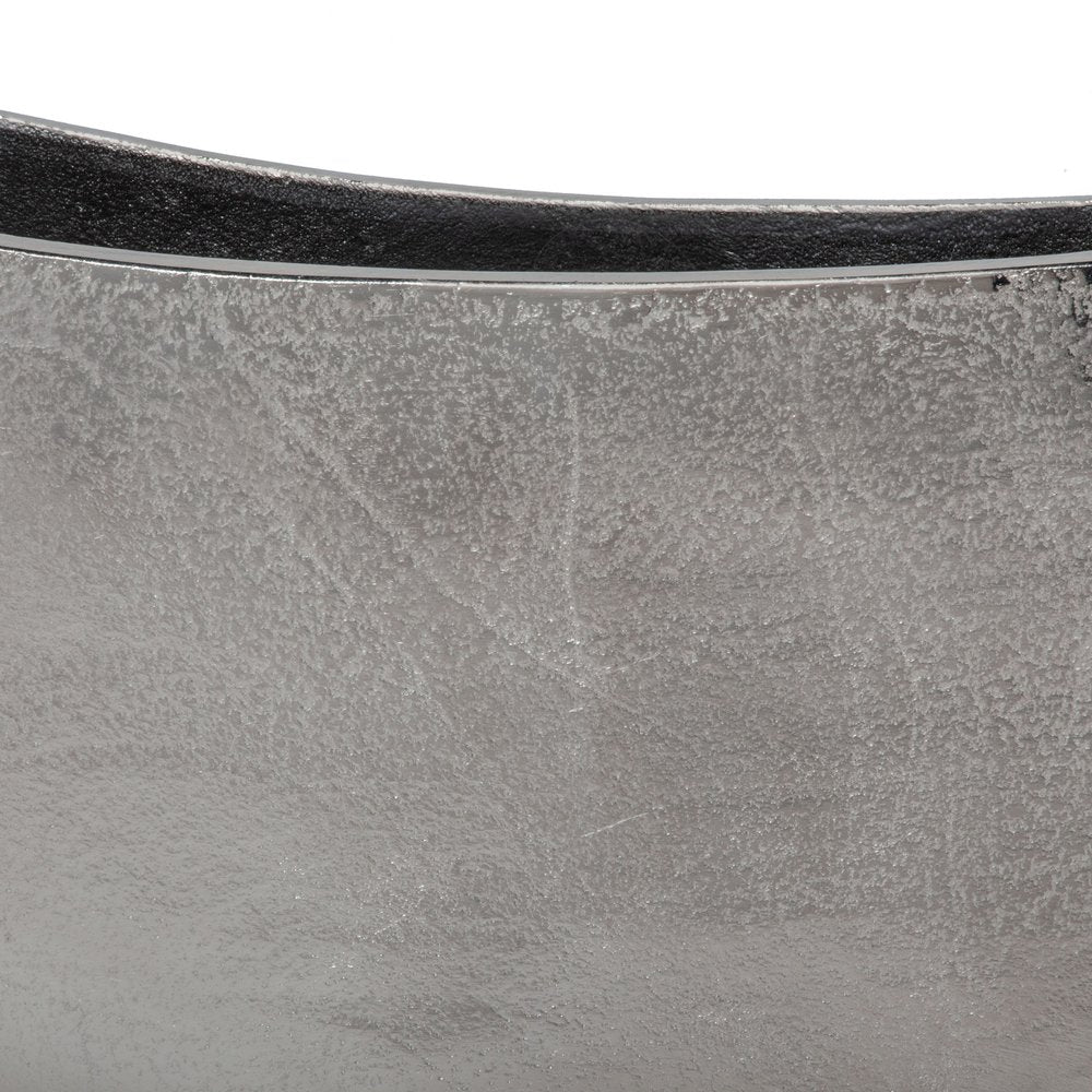 10" Nickel Aluminum Table Vase