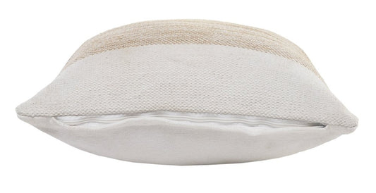 Set of Two 20" Sand Striped Throw Pillows