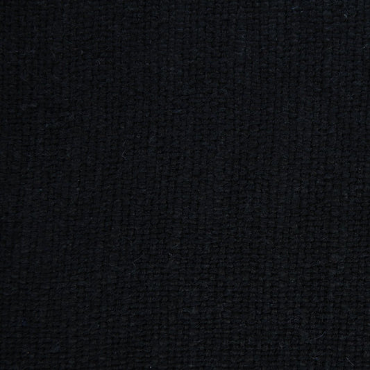 Set of Two 20" Black Cotton Throw Pillows with Fringe