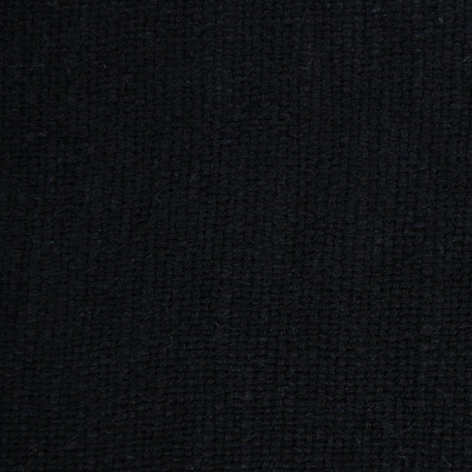 Set of Two 20" Black Cotton Throw Pillows with Fringe