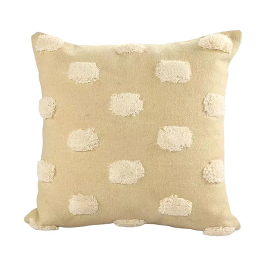 Set of Two 20" Cream Striped Throw Pillows