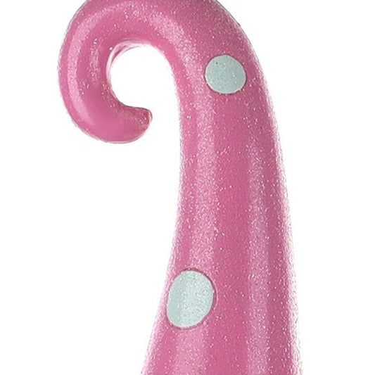 13" Pink Resin Standing Gnome Tabletop Sculpture