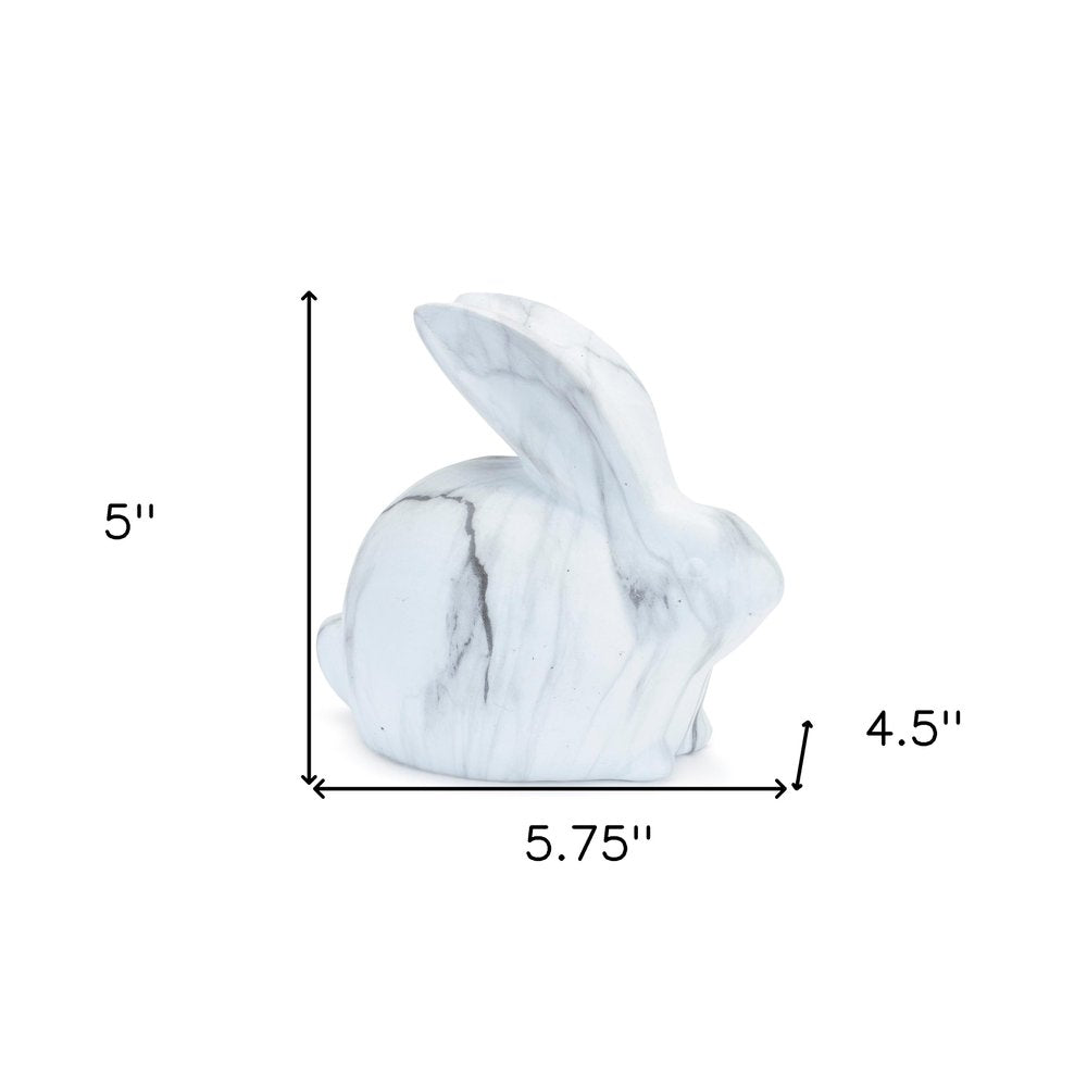 Set of Two White Terracotta Figurine Tabletop Sculpture