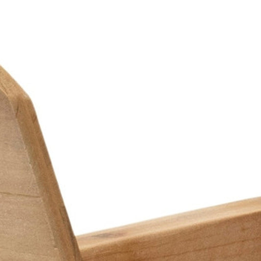 10" Brown Wood Tabletop Sculpture