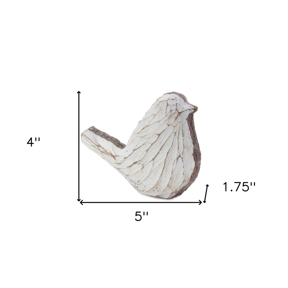 Set of Four Brown Resin Figurine Tabletop Sculpture