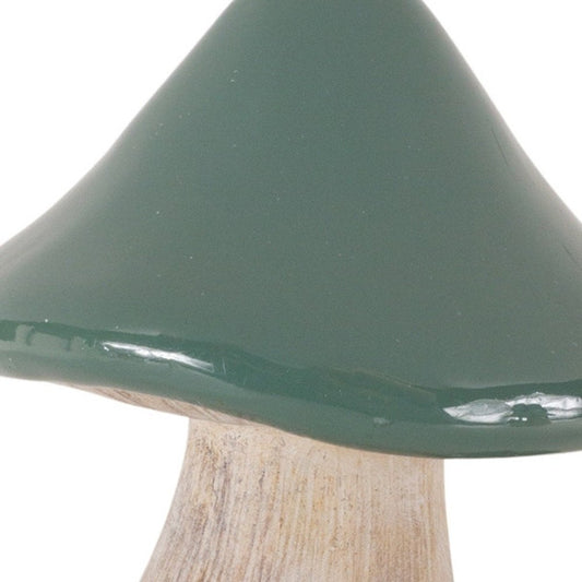 Set of Two Green Resin Figurine Tabletop Sculpture