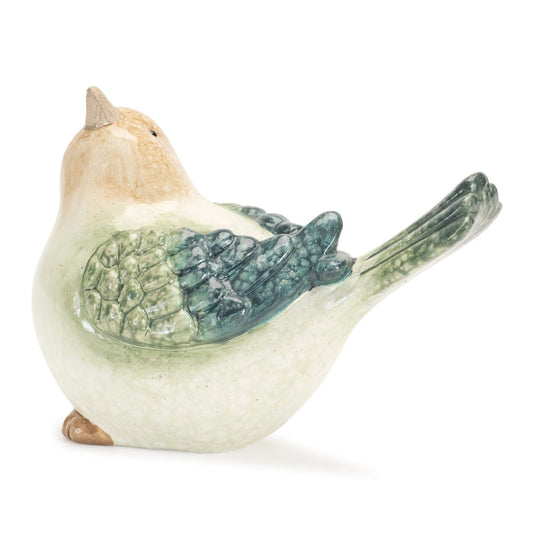 Set of Four Blue Terracotta Figurine Tabletop Sculpture