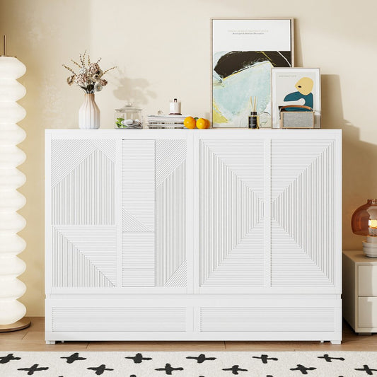 White Wood Queen Murphy Bed