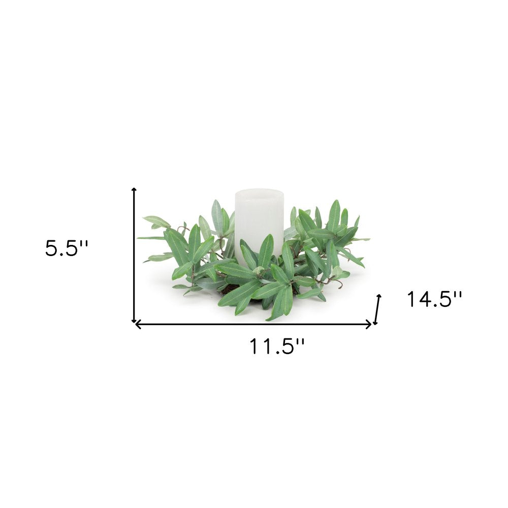 12" Green Artificial Olive