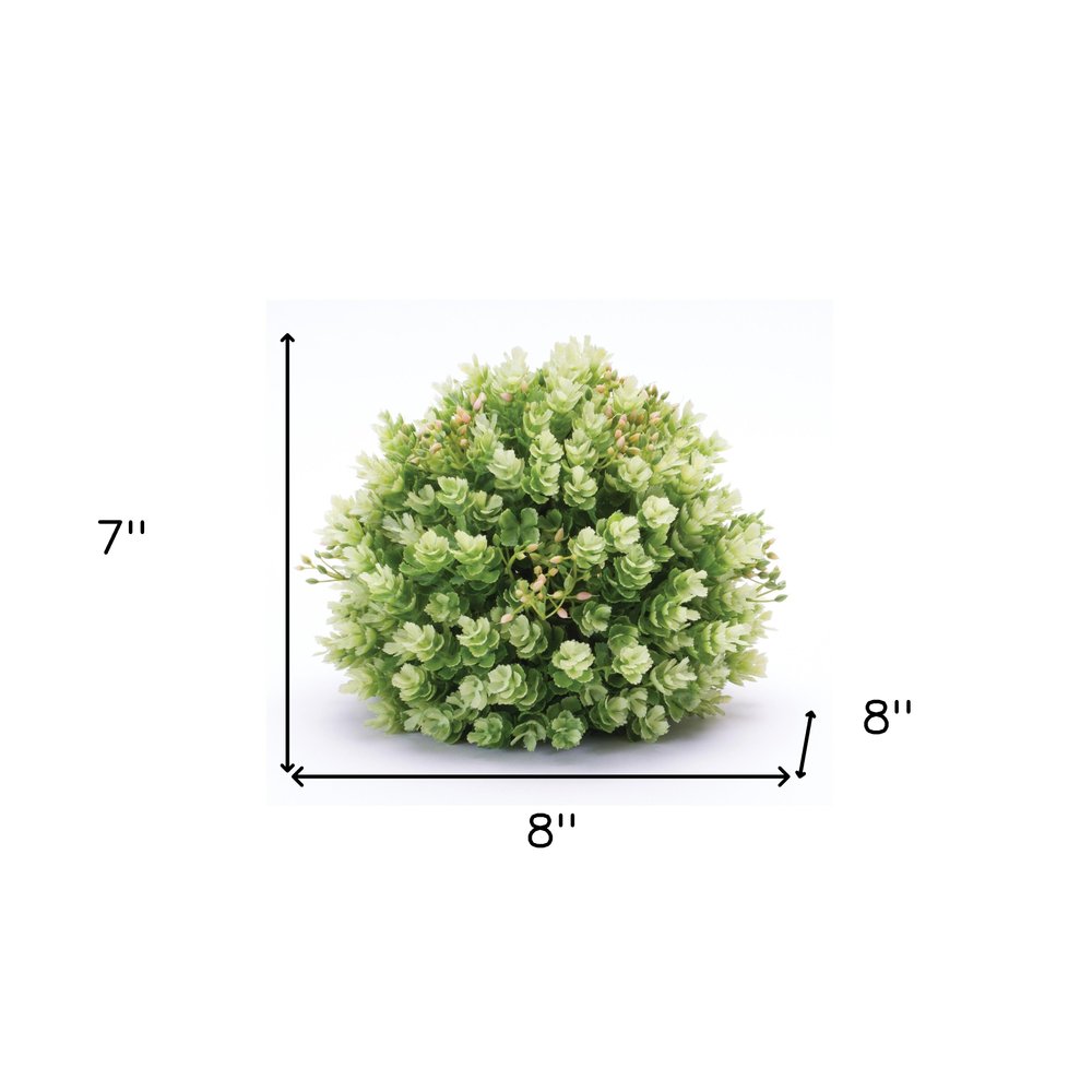 Set of Two 8" Green Artificial