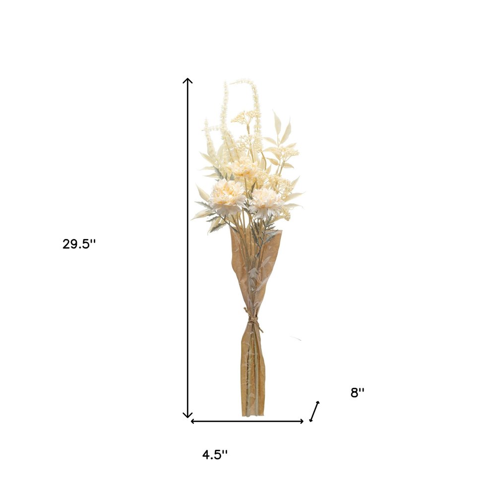 Set of Two 5" Beige Artificial