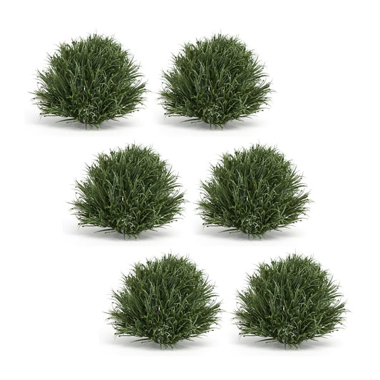 Set of Six 8" Green Artificial