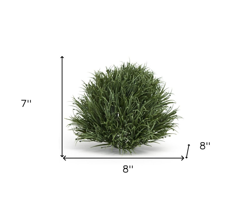 Set of Six 8" Green Artificial