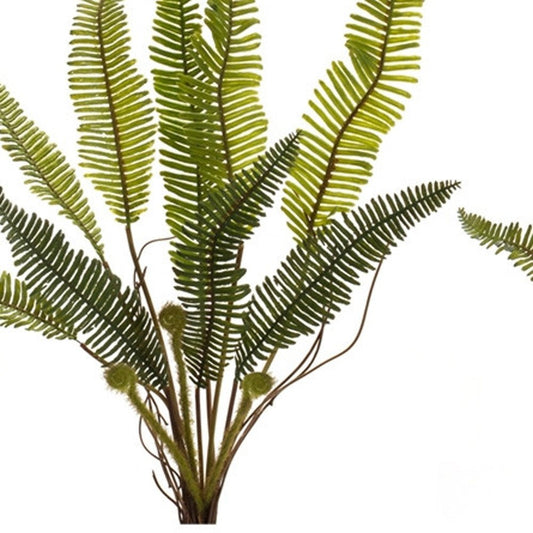 Set of Six 5" Green Artificial Fern