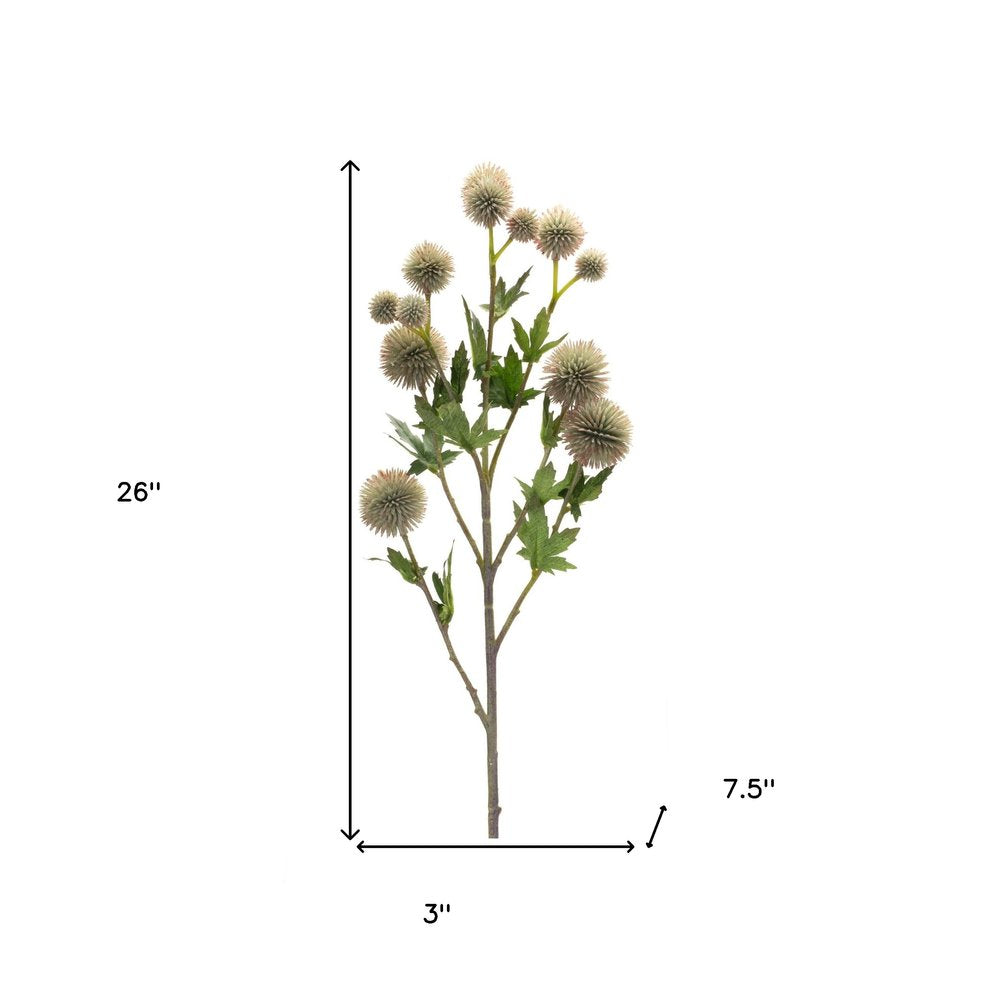 Set of Six 3" Green Artificial