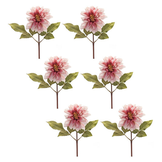 Set of Six 3" Pink Artificial