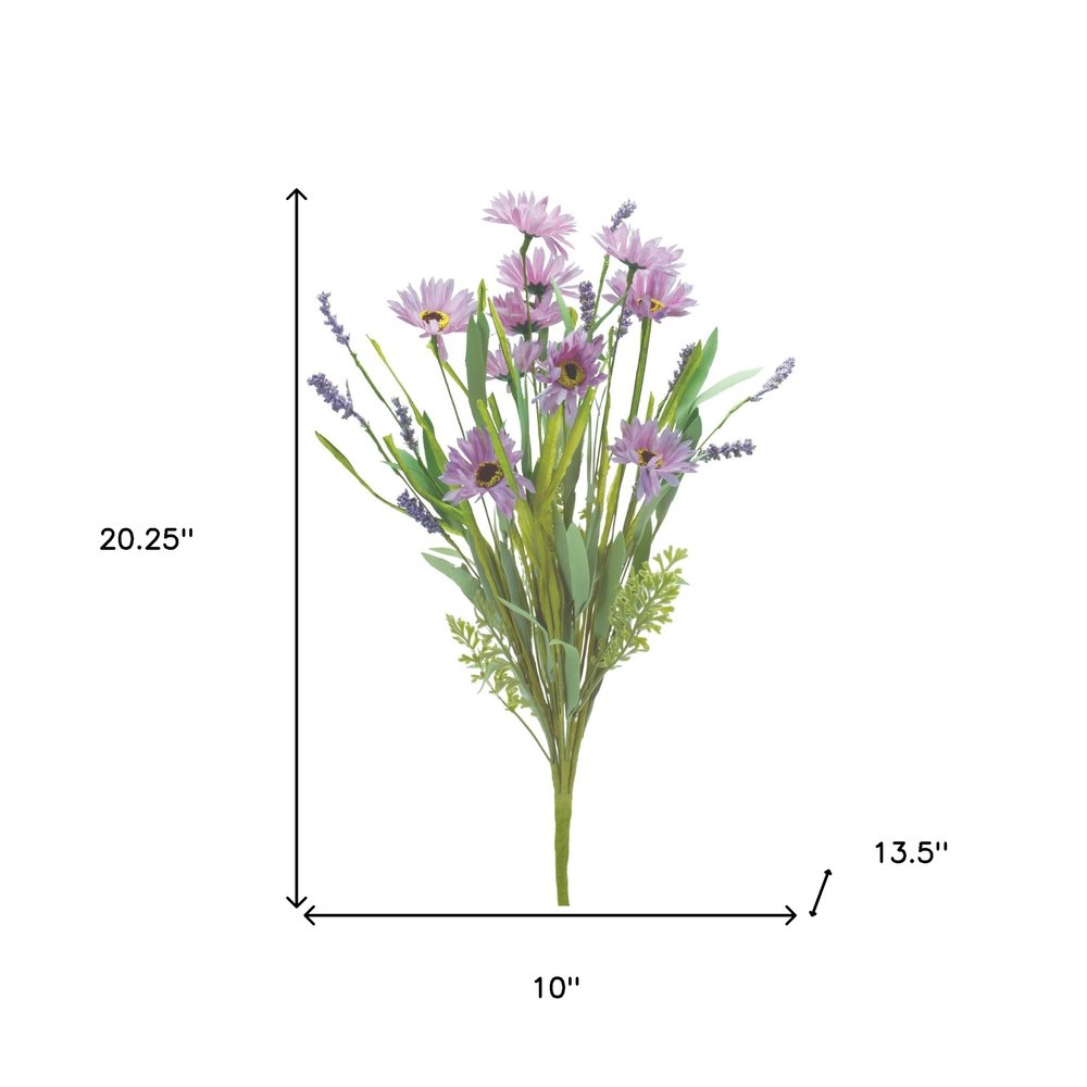 Set of Six 10" Purple Artificial