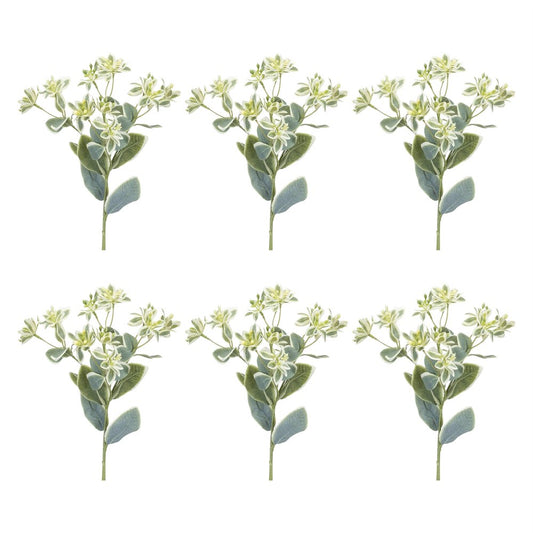Set of Six 5" Green Artificial