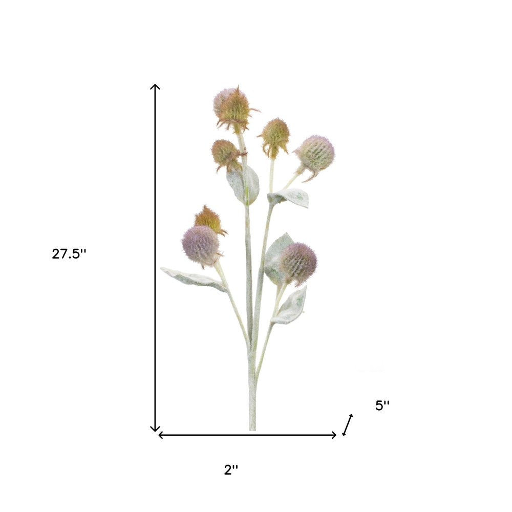 Set of Six 2" Purple Artificial