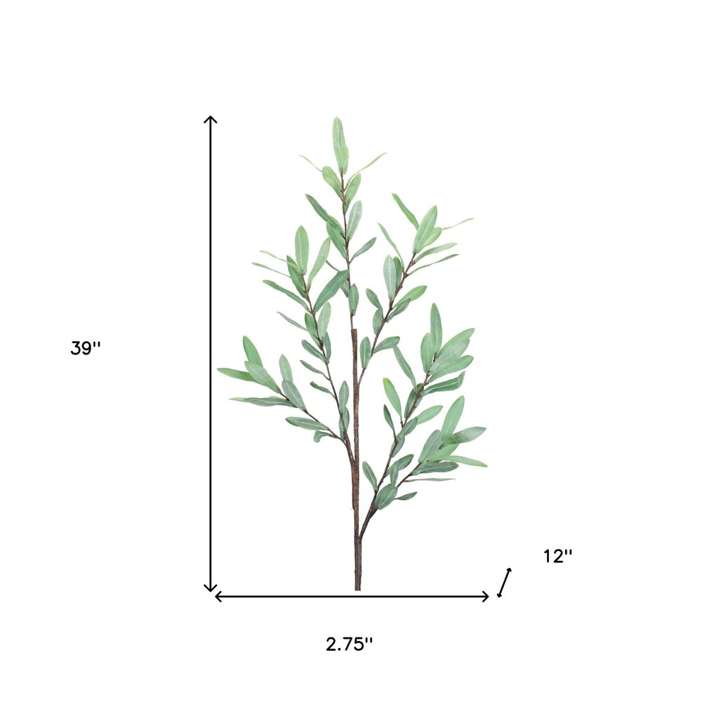 Set of Two 3" Green Artificial Olive