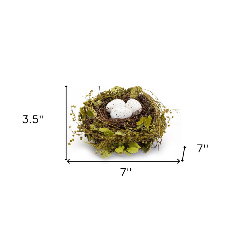 Set of Four 7" Green Artificial