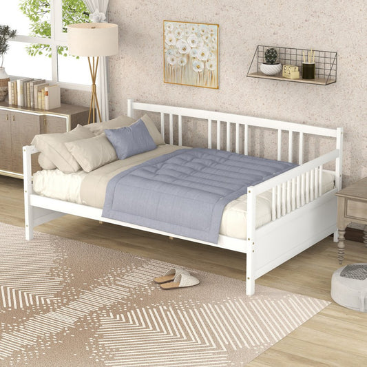 White Wood Full Daybed Frame
