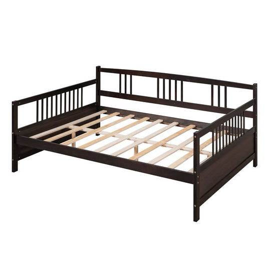 Espresso Wood Full Daybed Frame