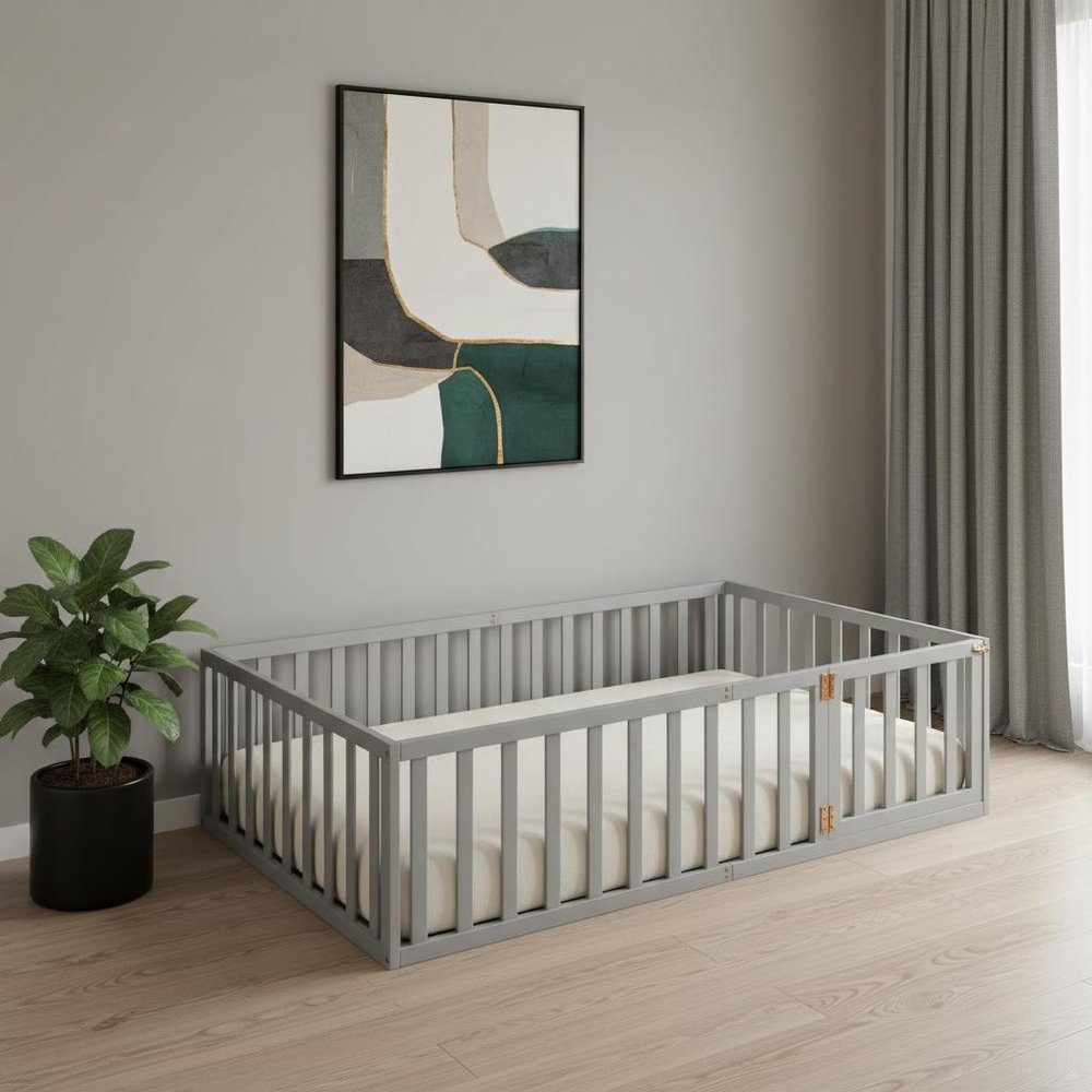 Gray Wood Twin Daybed Frame