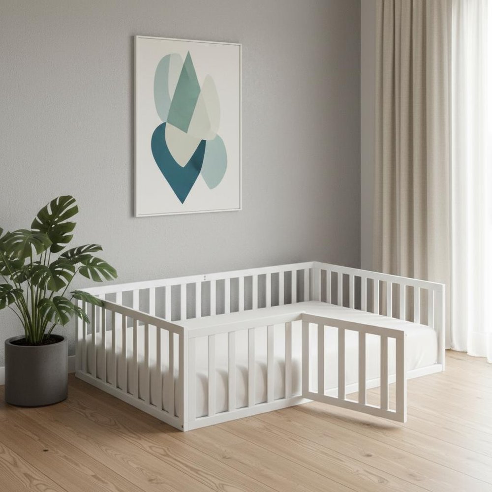 White Wood Full Daybed Frame