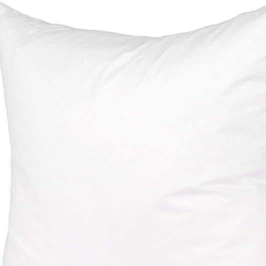 18" White Cotton Down Blend Throw Pillow Insert