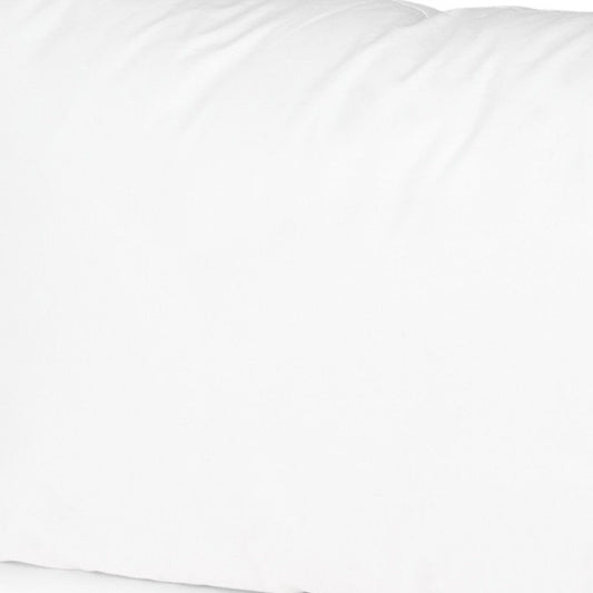 13" X 21" White Lumbar Cotton Throw Pillow Insert