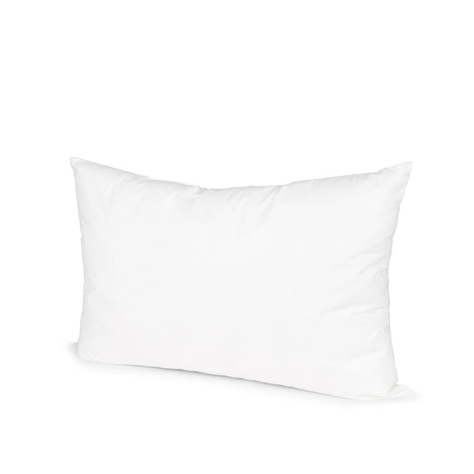15" X 23" White Cotton Down Blend Throw Pillow Insert