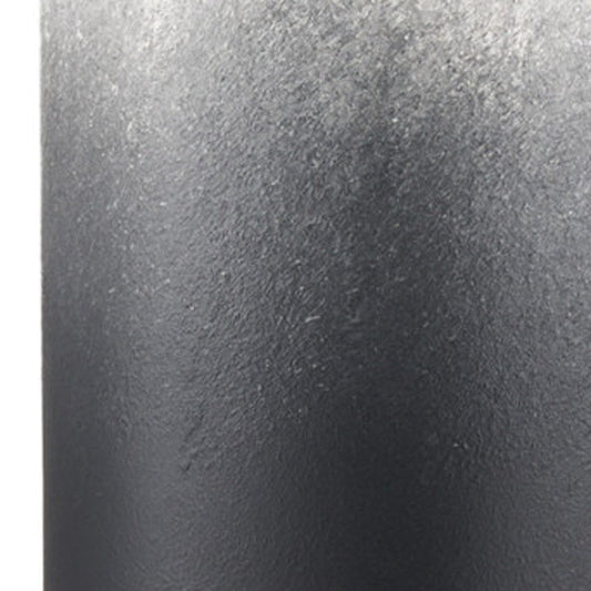 24" Black And White Ombre Metal Table Vase