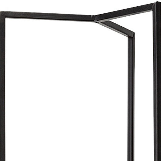 30" Gray Abstract Metal Tabletop Hurricane Candle Holder