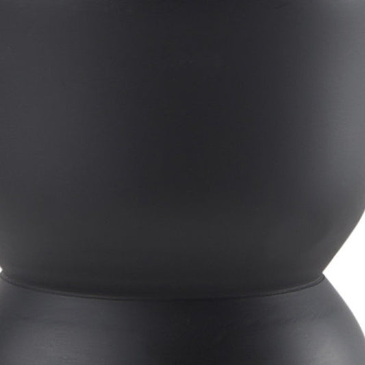 8" Black Metal Tabletop Taper Candle Holder