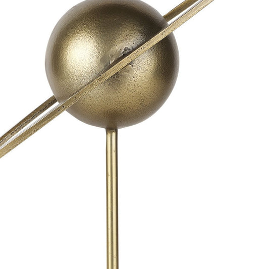 16" Gold Iron Solar System Tabletop Sculpture