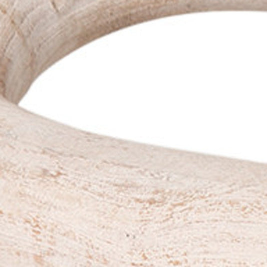 21" Natural Solid Wood Tabletop Sculpture