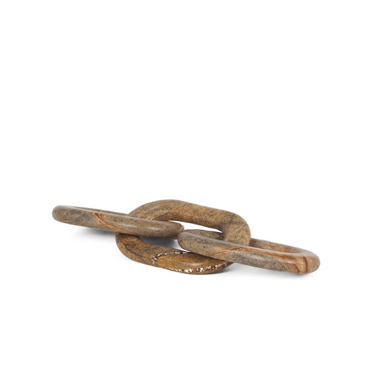 1" Brown Marble Tabletop Sculpture