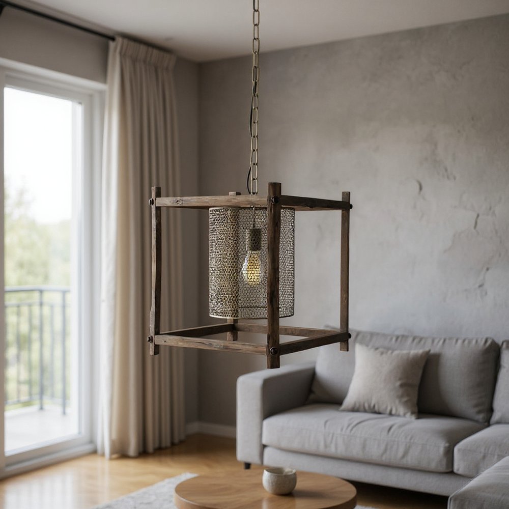 Gold Single Metal Dimmable Ceiling Light With Gold Shades