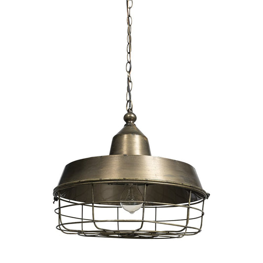 Gold Single Metal Dimmable Ceiling Light With Gold Shades
