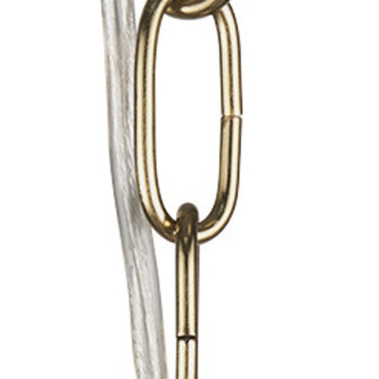 Clear And Gold Single Metal Dimmable Ceiling Light With Clear Shades